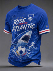Men's Gift For Football Fans Print Casual Tee