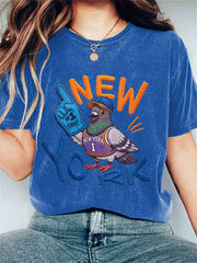 Women's Basketball Pigeon Retro T-shirt