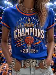 Women's Gift For Football Fans Print Casual Tee