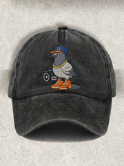 Unisex Basketball Pigeon Retro Cap