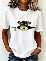 Women's Lovely Miniature Schnauzer T-Shirt