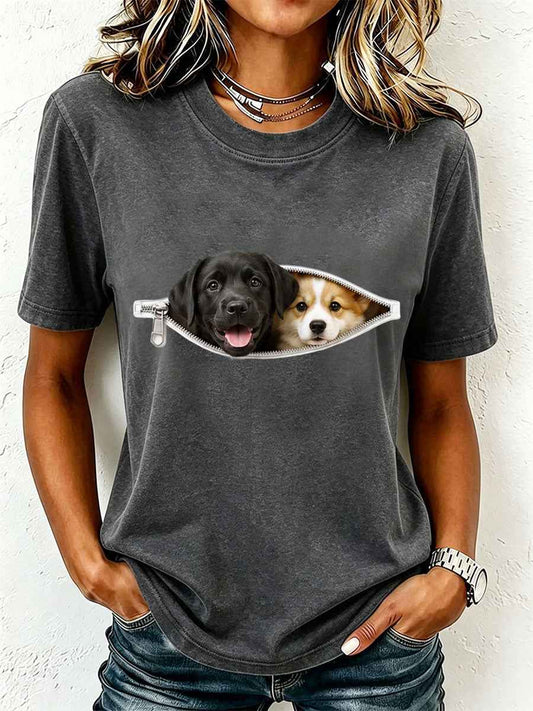 Women's Lovely Labrador and Corgi T-Shirt