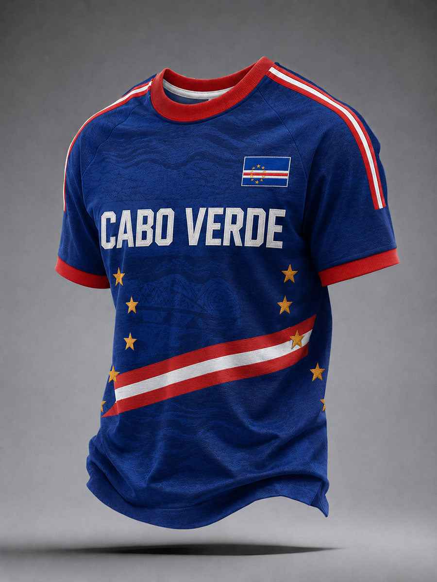 Men's Gift For Football Fans Print Casual Short Sleeve O-Neck T-shirt