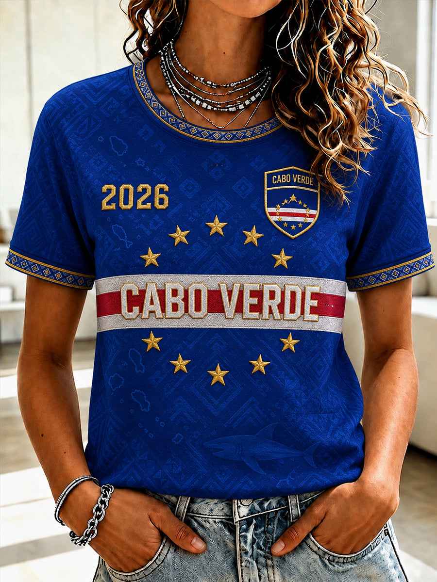 Women's Gift For Football Fans Print Casual Short Sleeve O-Neck T-shirt