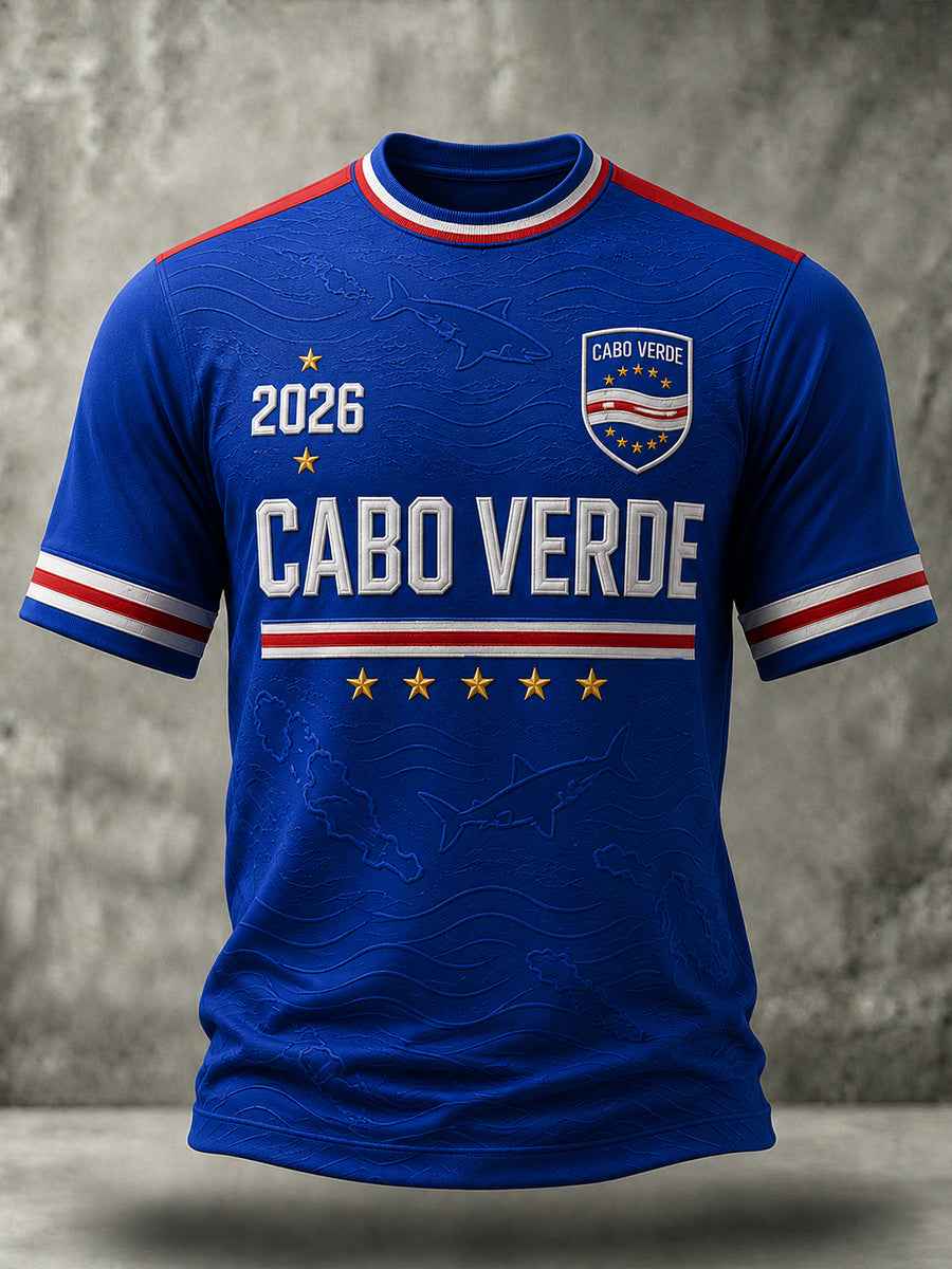 Men's Gift For Football Fans Print Casual Short Sleeve O-Neck T-shirt