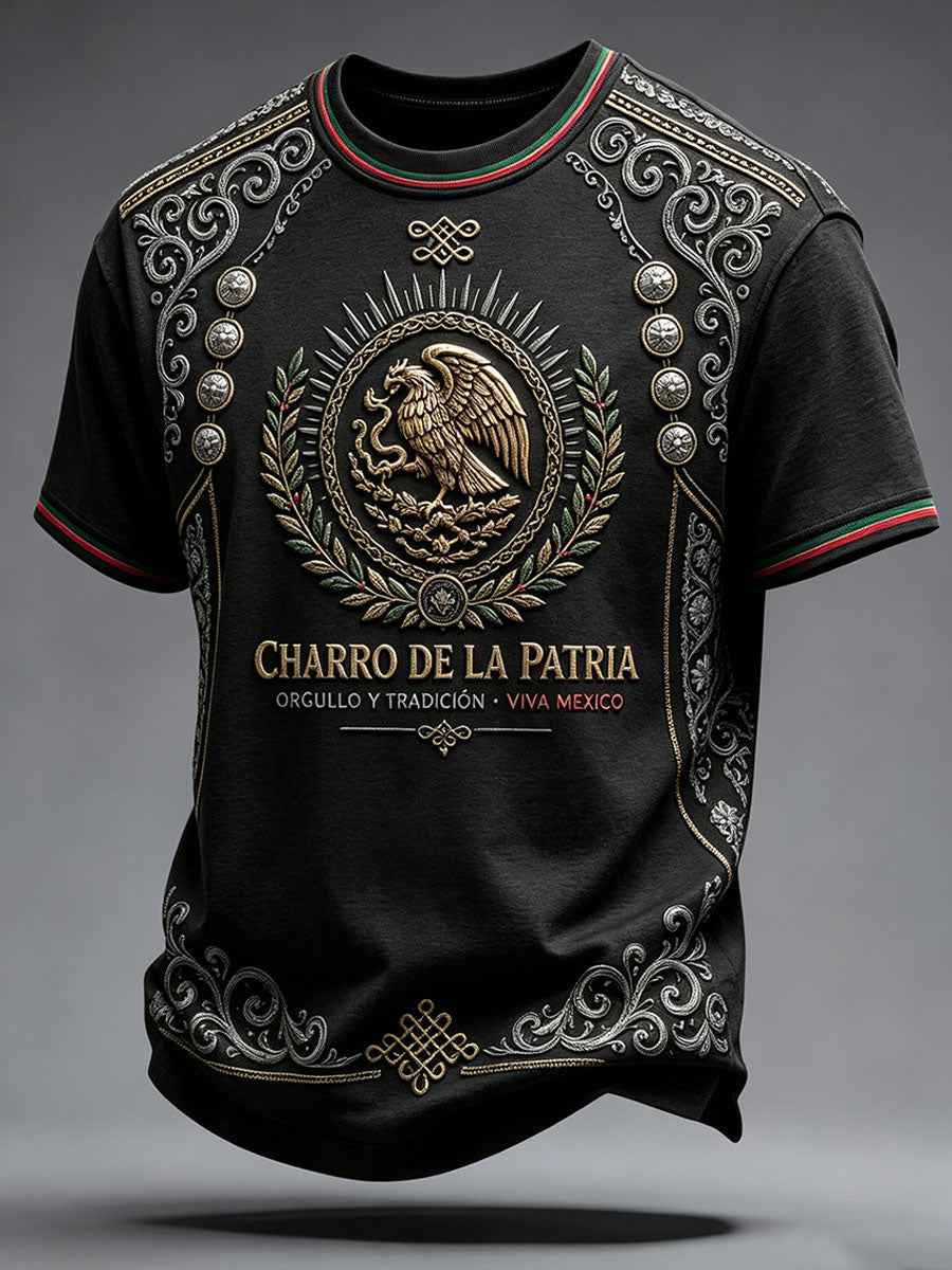 Men's Mexico Pride Art Printed T-shirt