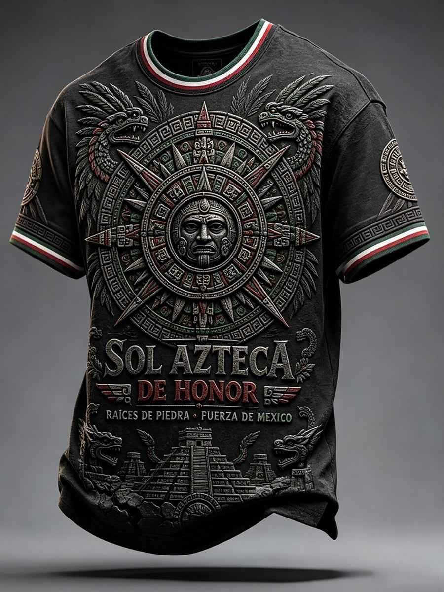 Men's Mexico Pride Art Printed T-shirt
