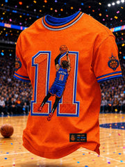 Men's Classic Basketball Fan Graphic Short Sleeve T-shirt