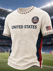 Men's Gift For Soccer Fans Print Casual Tee gracestitchs