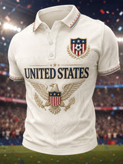 Men's Gift For Soccer Fans Print Casual Polo gracestitchs