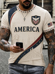Men's Gift For Soccer Fans Print Casual Tee gracestitchs