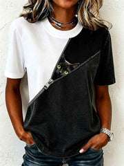 Women's Funny Cat T-Shirt