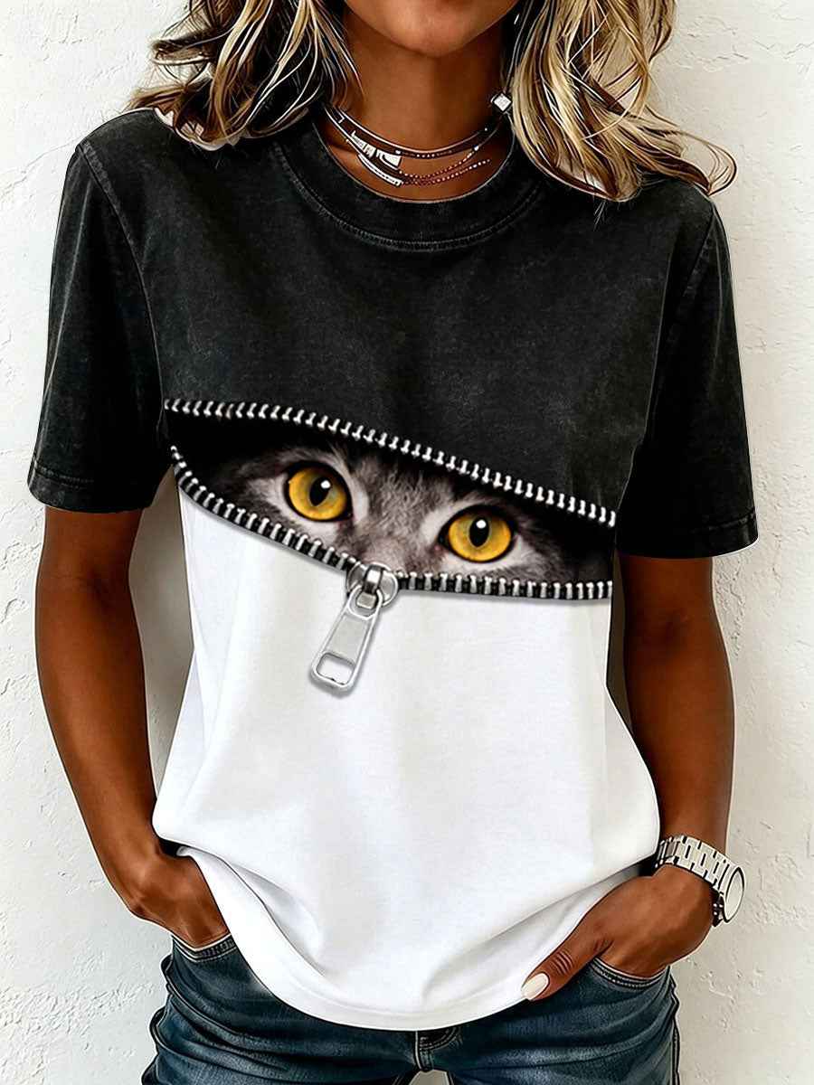 Women's Funny Cat T-Shirt