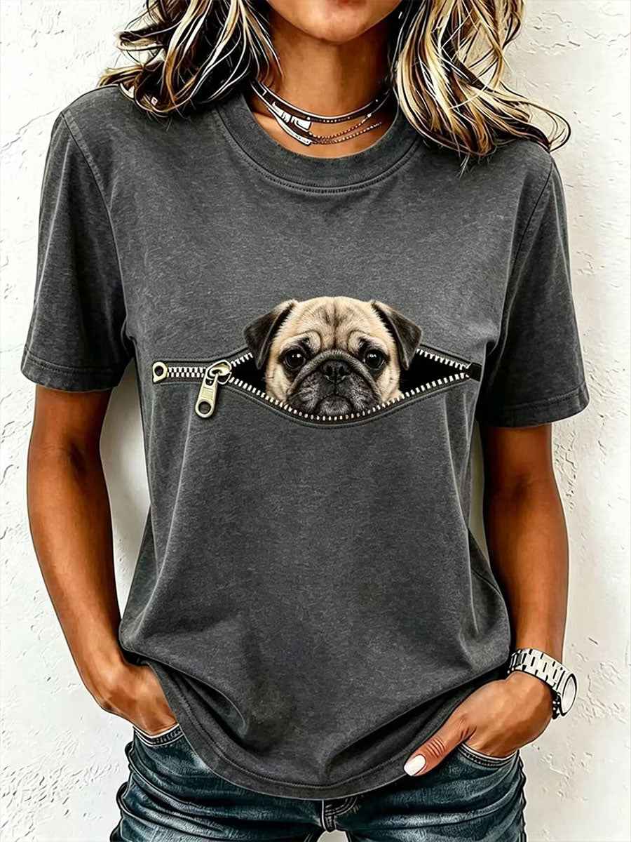 Women's Lovely Pug T-Shirt