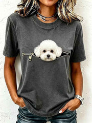 Women's Lovely Poodle T-Shirt