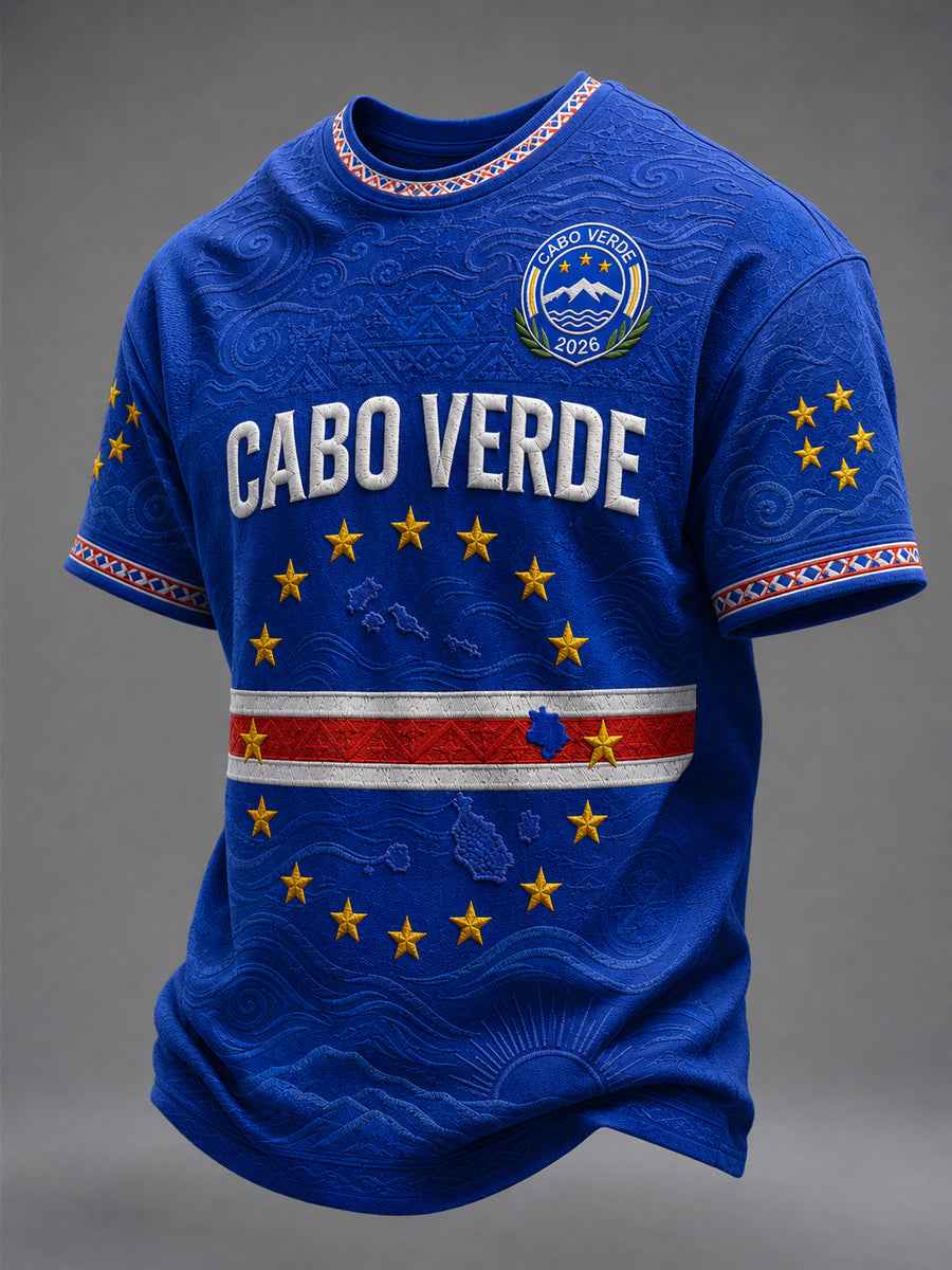 Men's Gift For Football Fans Print Casual Short Sleeve O-Neck T-shirt