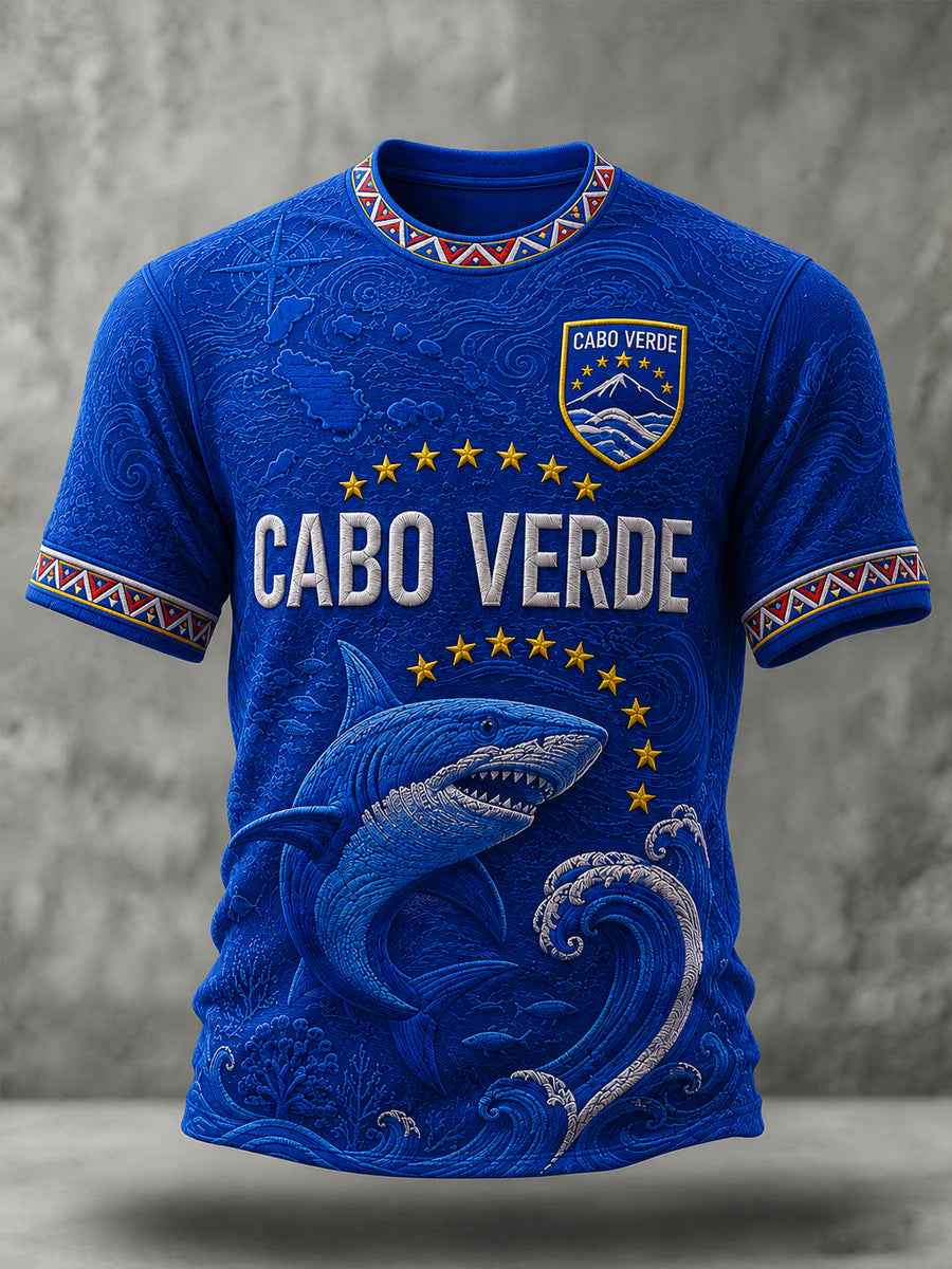 Men's Gift For Football Fans Print Casual Short Sleeve O-Neck T-shirt