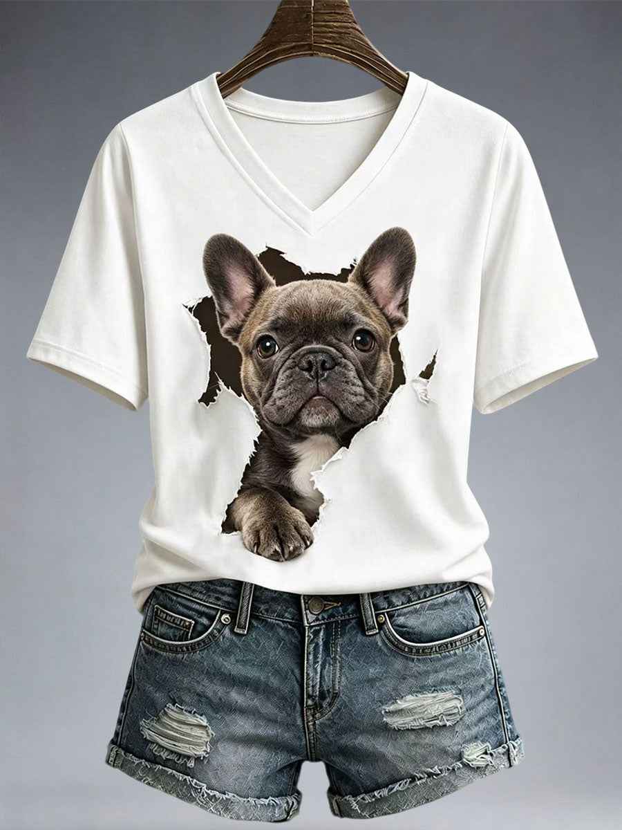 Women's Lovely French Bulldog T-Shirt