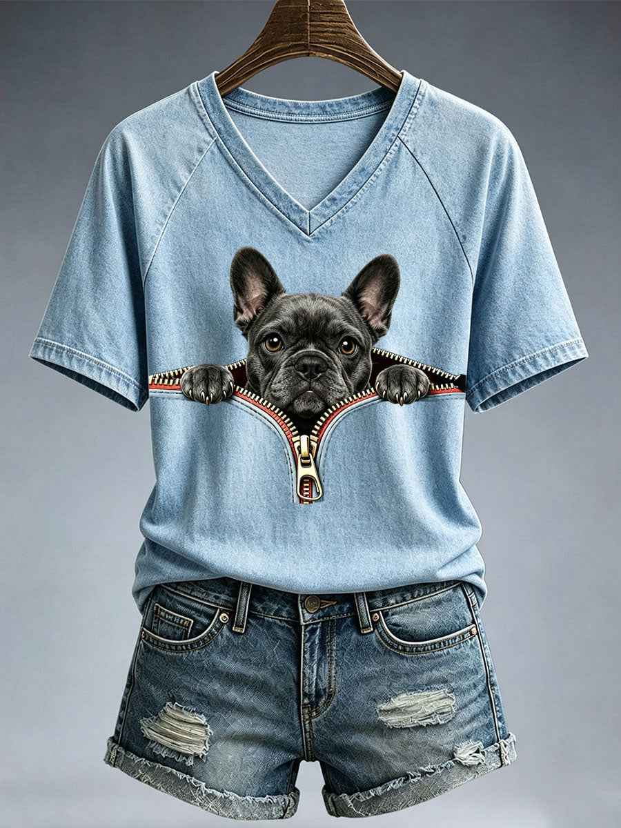 Women's Lovely French Bulldog T-Shirt