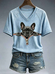 Women's Lovely French Bulldog T-Shirt