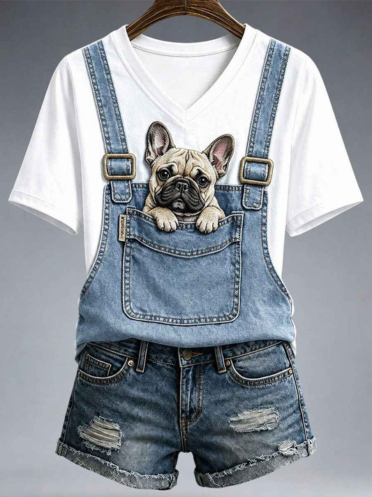Women's Lovely French Bulldog T-Shirt
