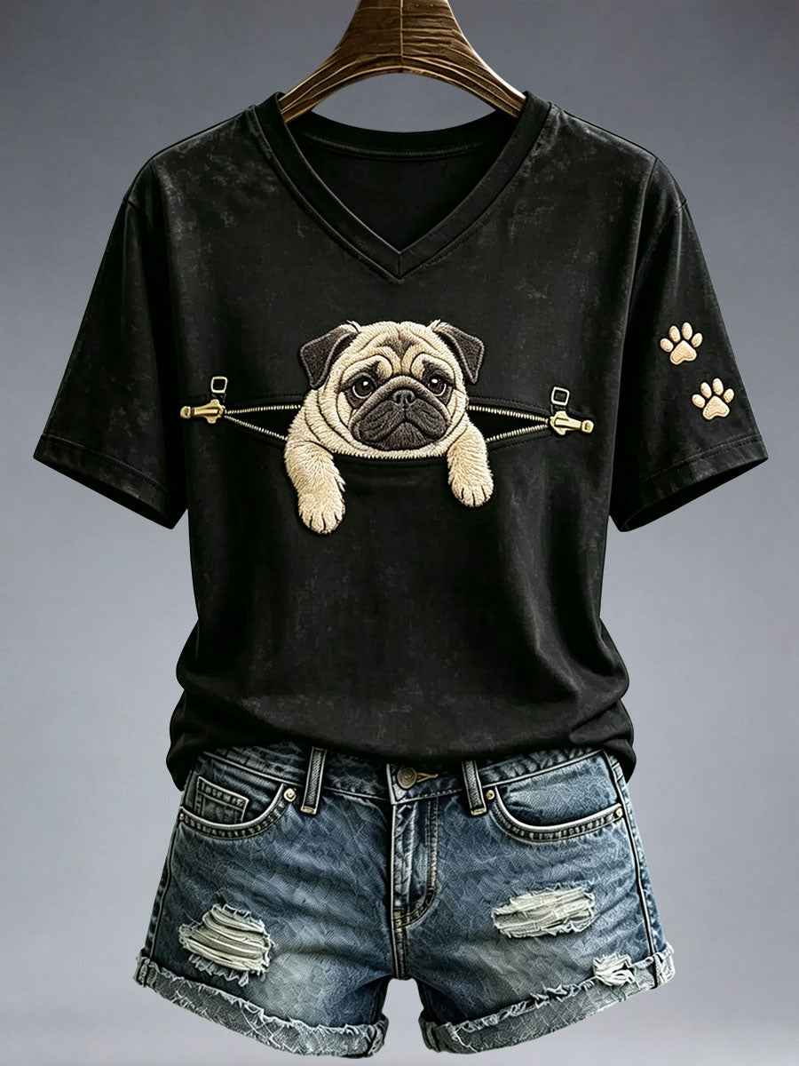 Women's Lovely Pug T-Shirt