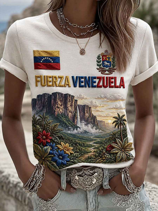 Women's Fuerza Venezuela Short-sleeved T-shirt