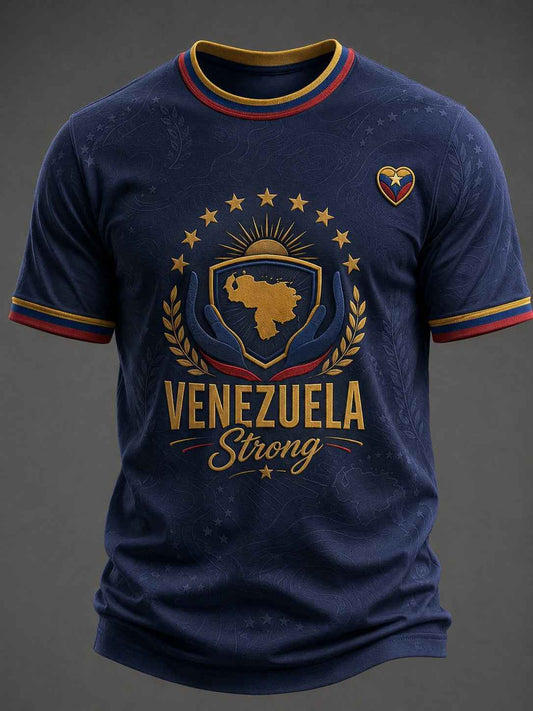 Men's Venezuela Strong Printed T-shirt