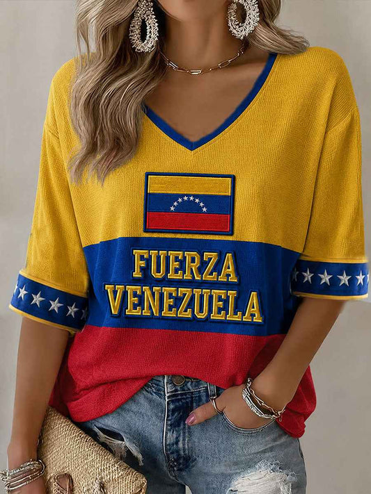 Women's Fuerza Venezuela Waffle T-shirt