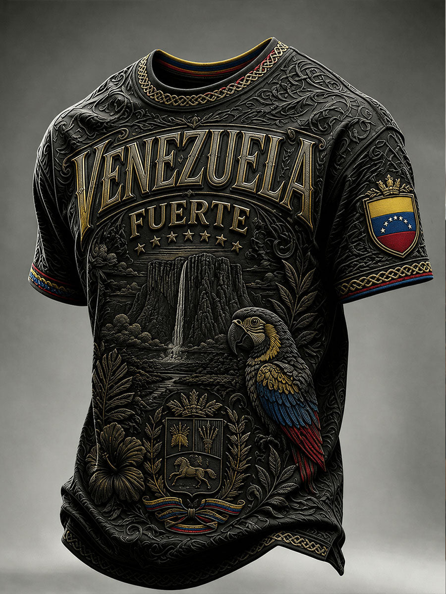 Men's Venezuela Fuerte Short Sleeve T-shirt gracestitchs