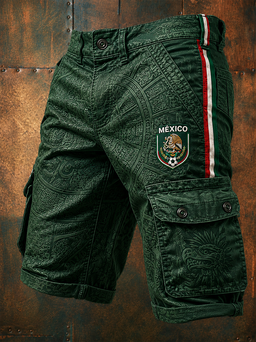 Men's Mexico Pride Art Printed shorts gracestitchs