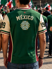 Men's Mexico Pride Art Printed V-neck T-shirt gracestitchs
