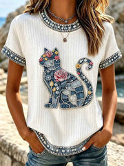 Women's Lovely Cat T-Shirt