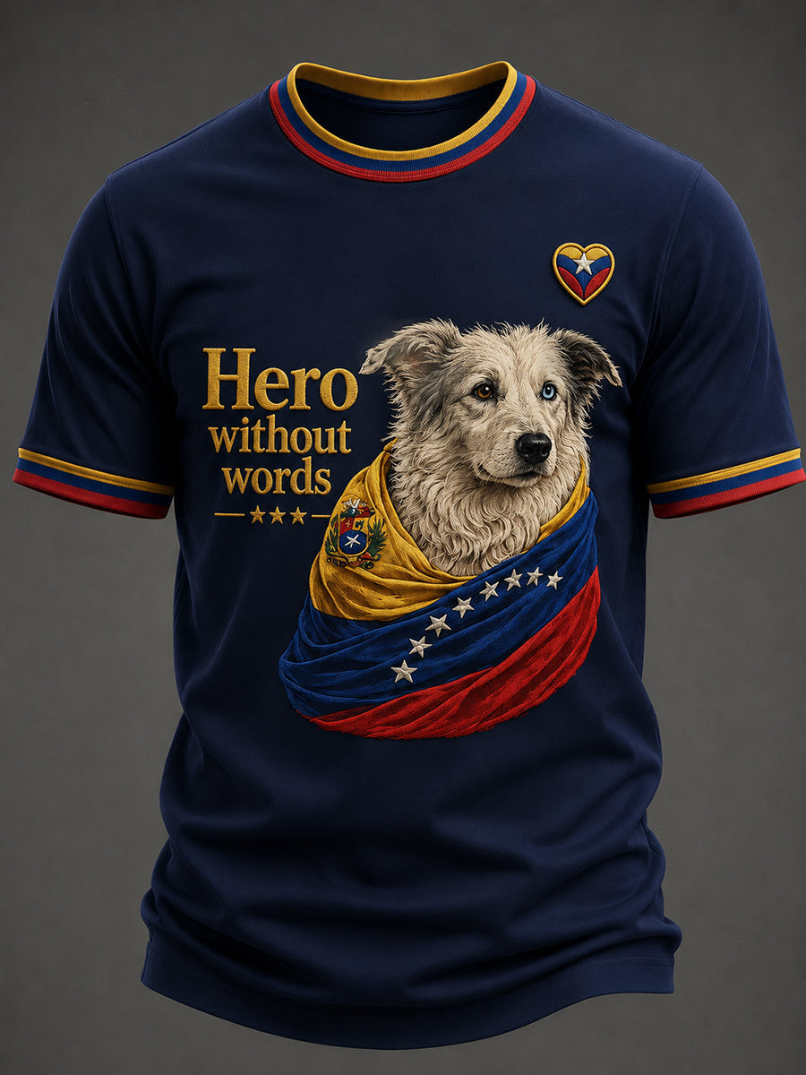 Men's Venezuela Hero Dog Tsunami Patriotic Dog Lover T-Shirt gracestitchs