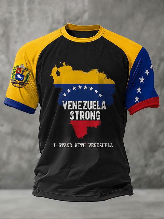 Men's Venezuela Strong Short Sleeve T-shirt gracestitchs