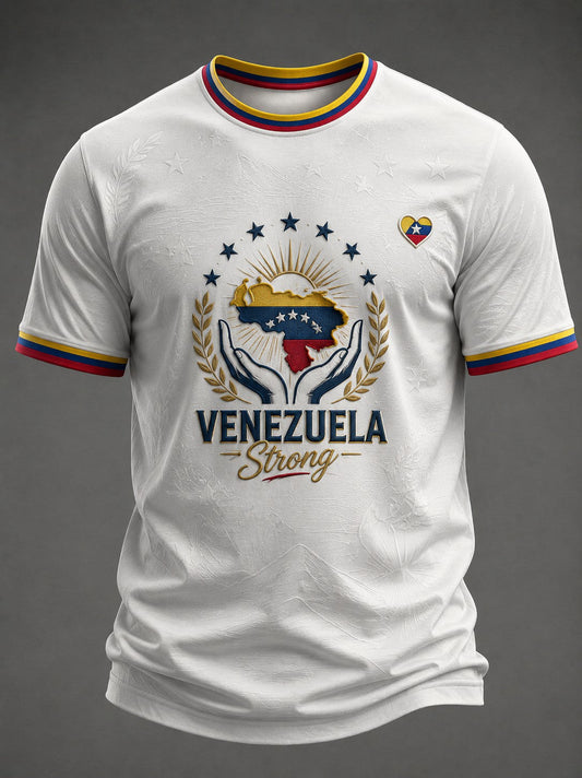 Men's Venezuela Strong Printed T-shirt gracestitchs