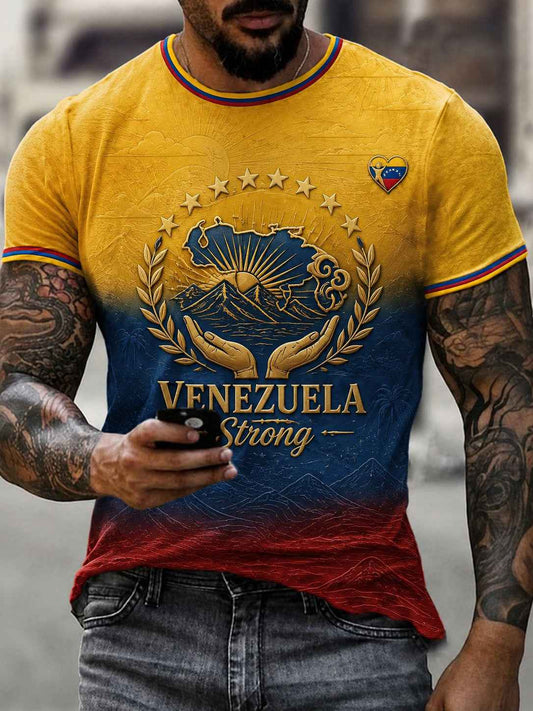 Men's Venezuela Strong Printed T-shirt