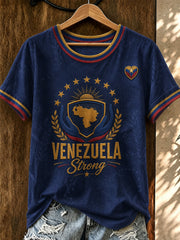 Women's Venezuela Strong Printed T-shirt gracestitchs