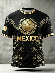 Men's Mexico Printed short sleeves t-shirt gracestitchs