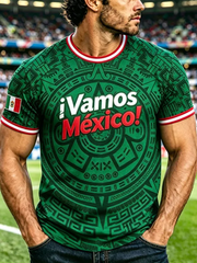 Men's Mexico Printed short sleeves t-shirt gracestitchs