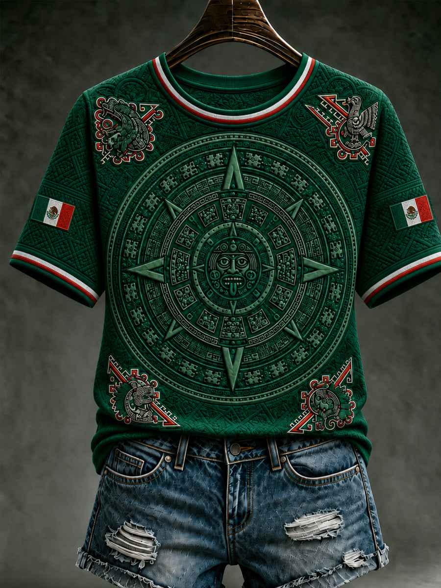 Women's Mexico Football Lover Art Short Sleeve T-shirt