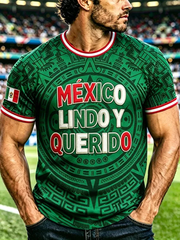 Men's Mexico Printed short sleeves t-shirt gracestitchs