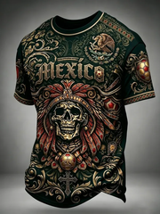 Men's Mexico Printed short sleeves t-shirt gracestitchs