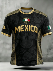Men's Mexico Printed short sleeves t-shirt gracestitchs