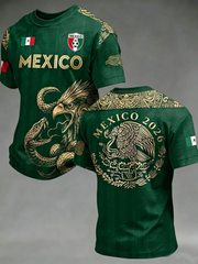 Men's Mexico Printed short sleeves t-shirt gracestitchs