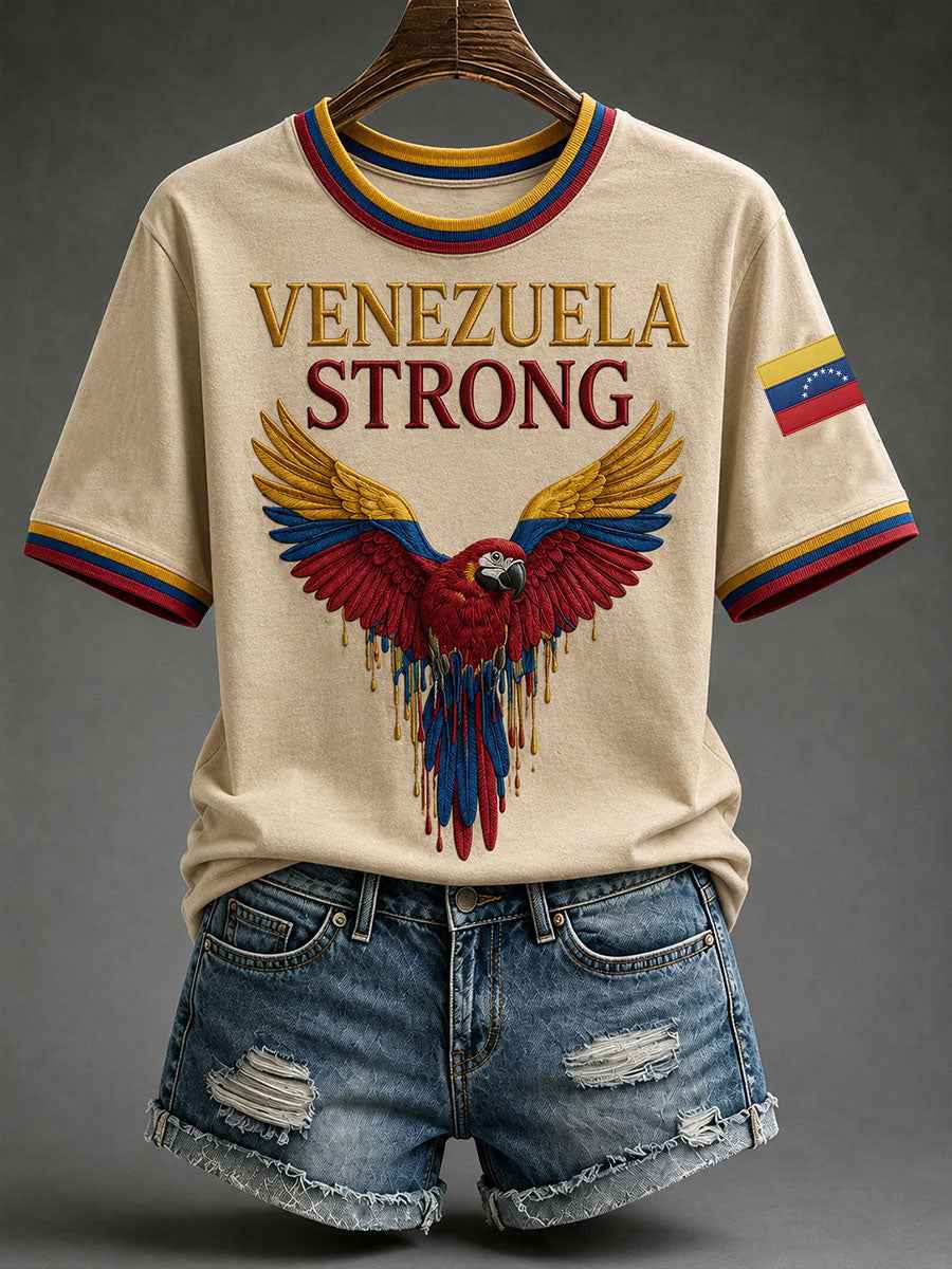 Women's Venezuela Strong Short-sleeved T-shirt
