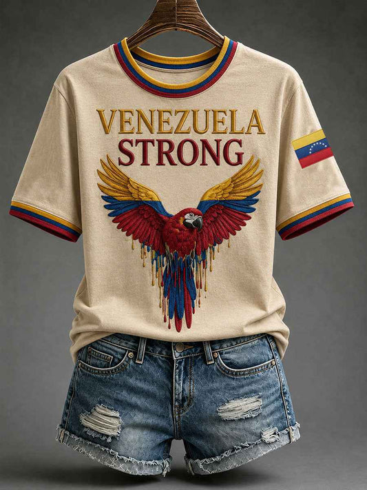 Women's Venezuela Strong Short-sleeved T-shirt