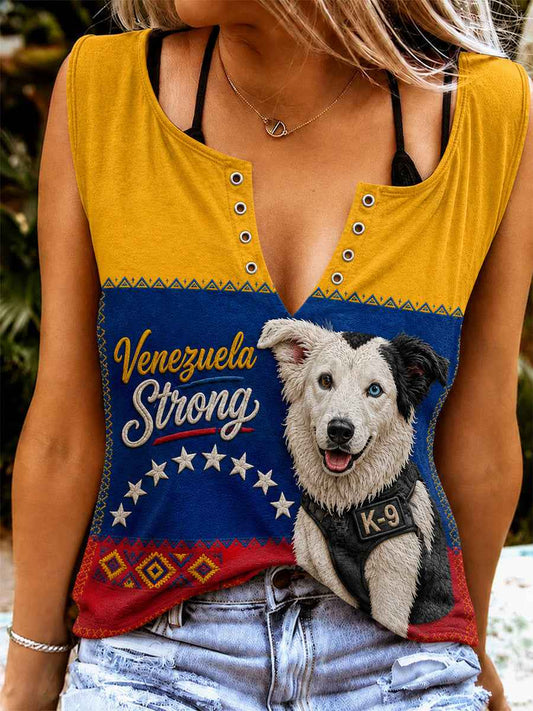 Women's Venezuela Hero Dog Tsunami Patriotic Dog Lover Vest