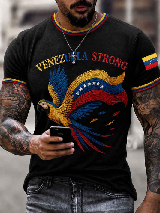 Men's Venezuela Strong Short Sleeves T-shirt