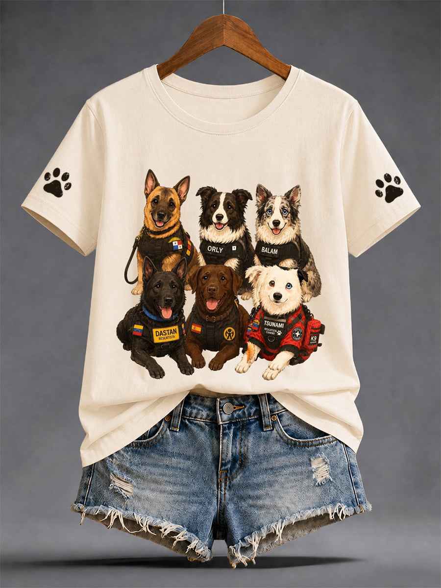 Women's Venezuela Hero Dog Tsunami Patriotic Dog Lover T-Shirt